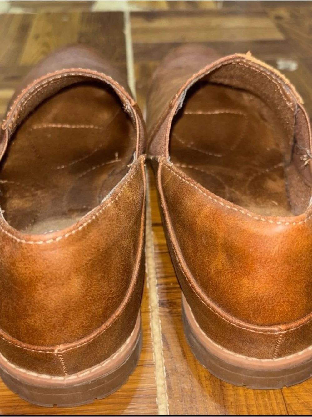 Eurosport Söfft Naisbury II slip-on loafers in a brown leather, Wpmens size 7.5